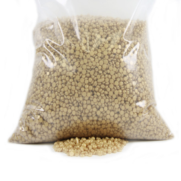 Gold Hard Wax Beads 3.75KG - 8.26lb - Leo (FREE SKIN'S POST - WAX RESTORING OIL 500ML)